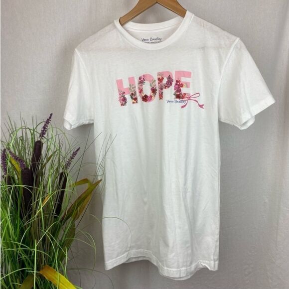 Vera Bradley SET of Print Drawstring Shorts & Hope Tee Shirt S - Picture 6 of 11